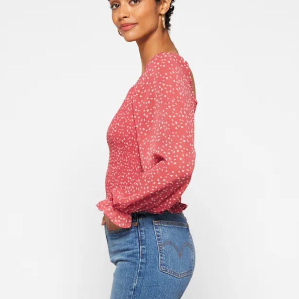 LUSH - Large Reyna Smocked Blouse - Picture 4 of 4